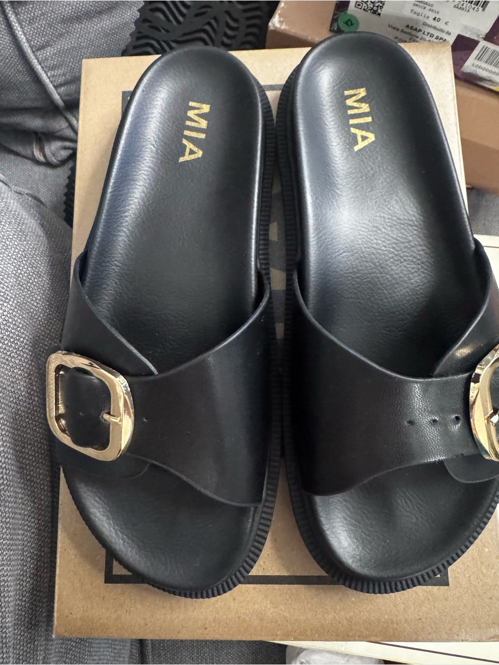 MIA Black Women's Sandal Box — BLK NAPP